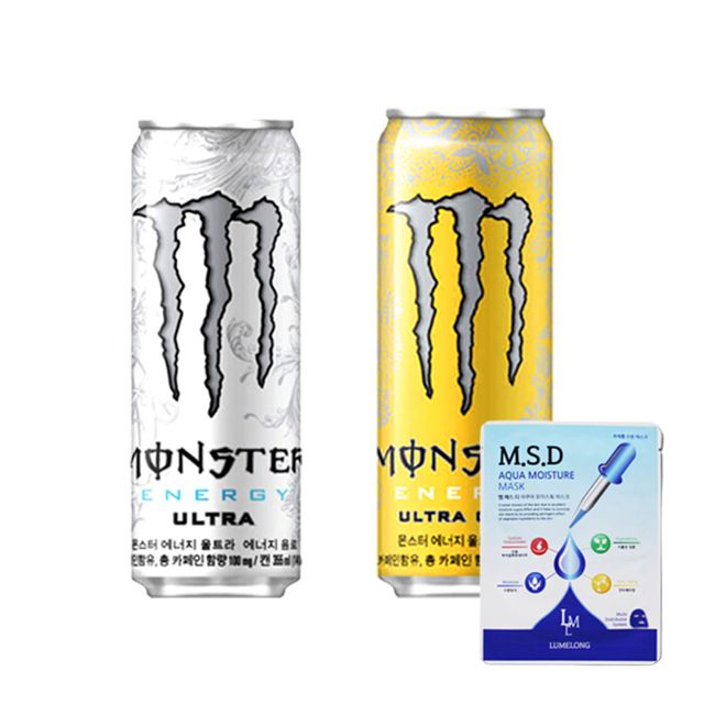 몬스터 울트라 울트라시트라 355ml 2종 각 12입 총24입 MSD마스크팩