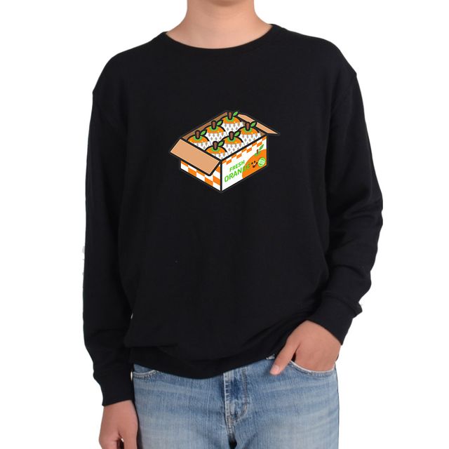 기모맨투맨 오렌지 농산물 과일가게 포장그림 전색상 사이즈