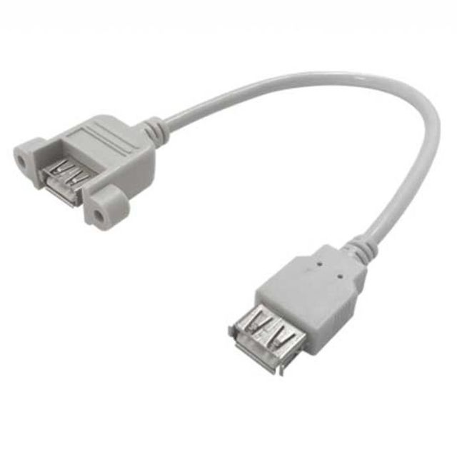 USB 2.0 판넬형 연장 케이블 0.2m F-F