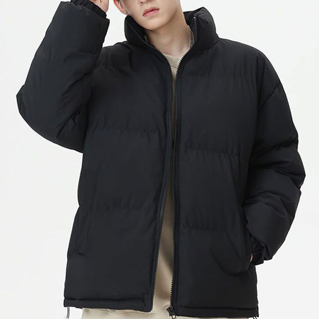 남성 숏패딩 점퍼 심플 데일리 겨울 아우터