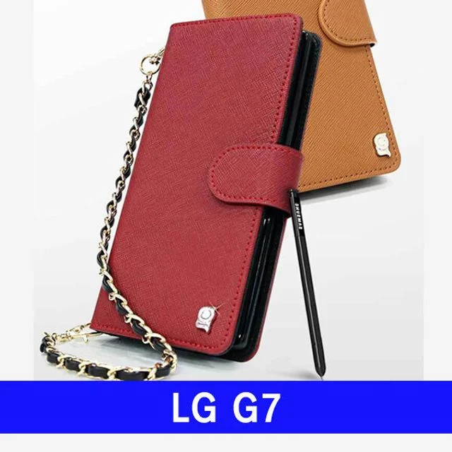 LG G7 천연가죽 Botemu프라페 G710 케이스 - 고급 가죽 보호
