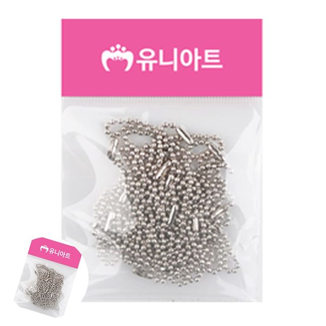 키링줄 실버군번줄 쇠재료 군번줄 은색 15cm 20개입
