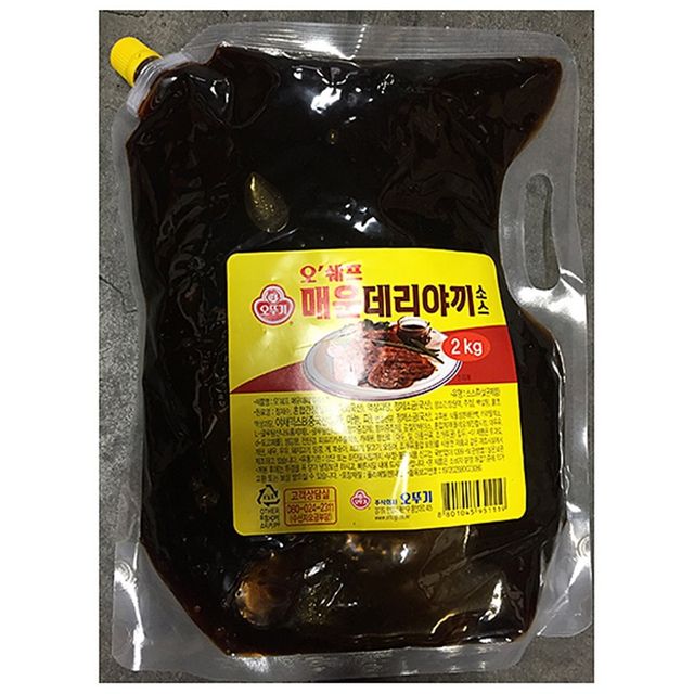 매운 데리야끼 소스 오뚜기 2kg 대리야끼 테리야끼