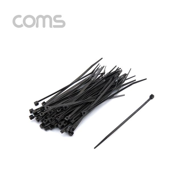 (COMS) 선정리 케이블타이 100x2.5mm (1000개) Black