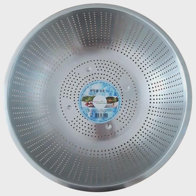 스텐 야채 바구니 채반 소쿠리 펀칭볼 6호 35cm