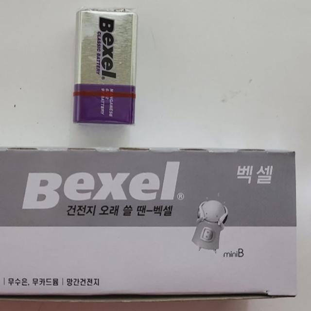 벡셀 망간 건전지 9V 1BOX (10개)