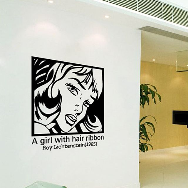 그래픽스티커 Ribbon Girl WBWG001 데코스티커