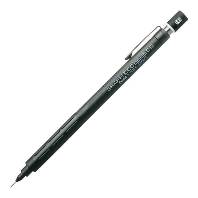 0.5mm 흑색 샤프 필기구 미세심 연필식 디자인