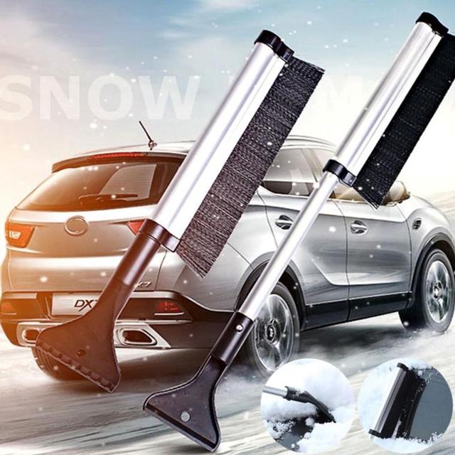 실버 와이드 2in1 멀티 성에제거기 스노우 스크래퍼