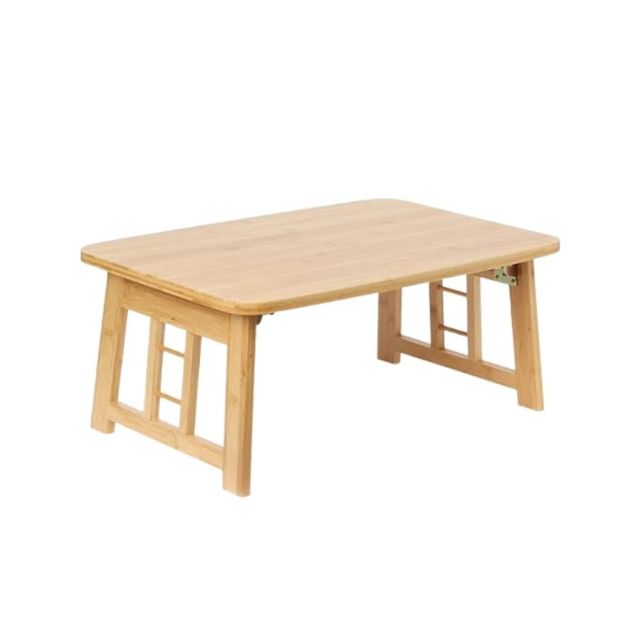 접이식 좌식 테이블 70cm 내추럴 배드테이블 이동식테이블 사각티테이블 이동식간이테이블 보조테이블