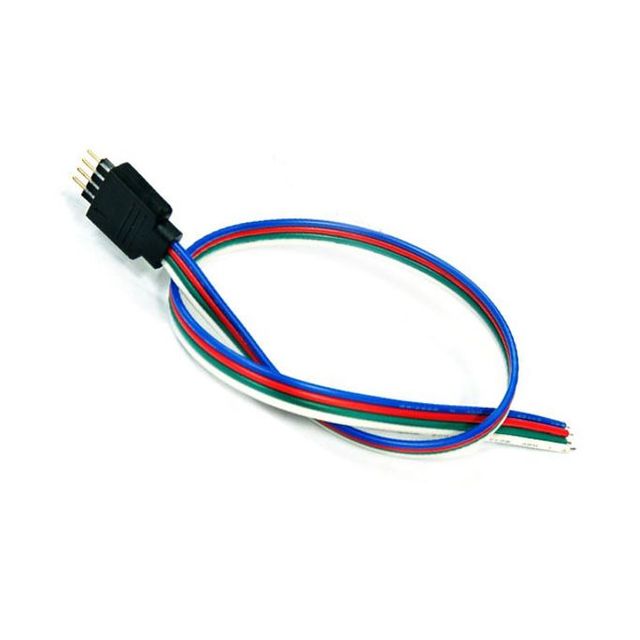 밸뷰유통 RGB 커넥터 전선 커넥터 LED 조명 케이블 4선 1m 1p