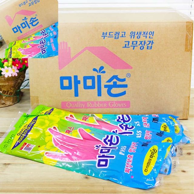 고무장갑 패스 M 핑크 100켤레 라텍스장갑100매 고무장갑중 주방고무장갑 마미손고무장갑