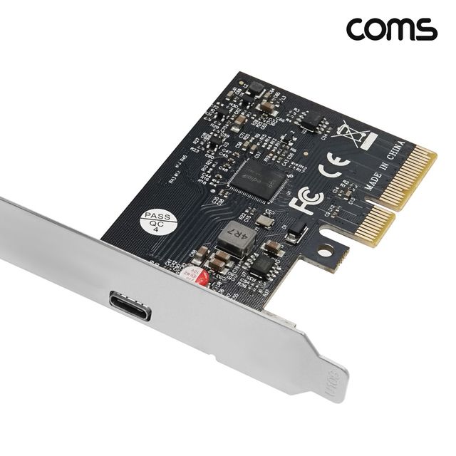 COMS PCIe 4x USB 3.2 타입C 1포트 확장카드 20Gbps