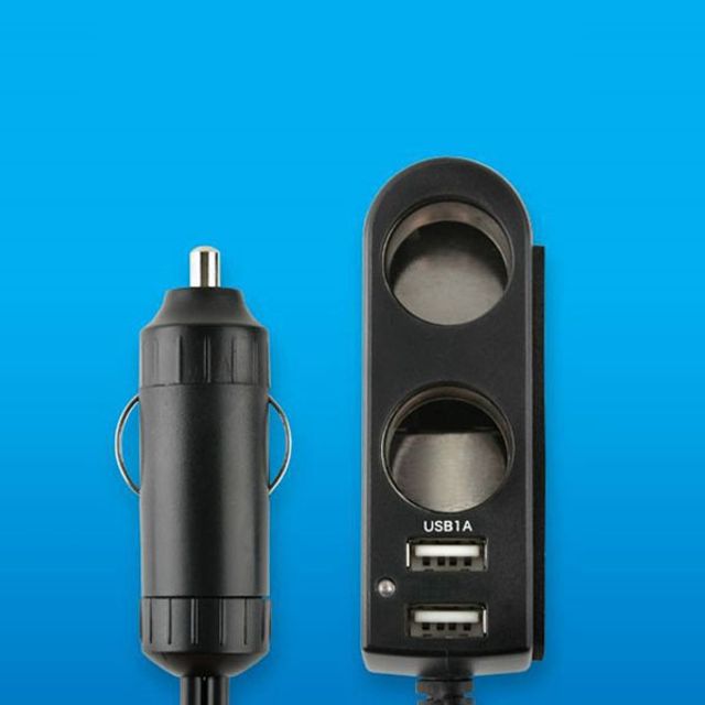 차량용 시가 소켓 2구 USB 2포트 80cm 시가잭 충전기