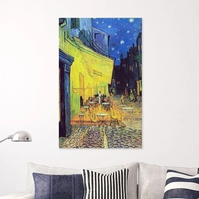 고흐 명화 캔버스액자 밤의 풍경 35x55cm 벽걸이 액자
