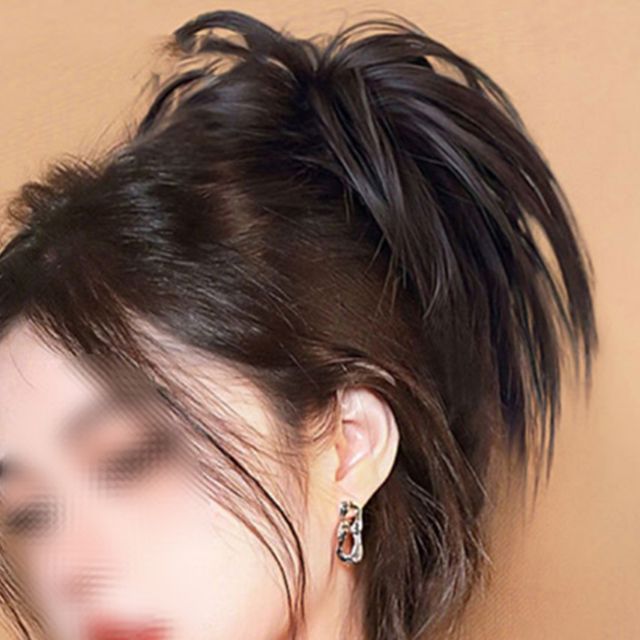 올림머리 묶은머리 가발 집게가발 가발핀