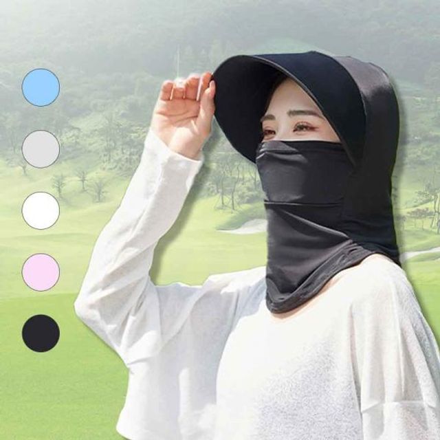 쿨링 전면 마스크 캡 모자형 스포츠 넥쿨러 아이스