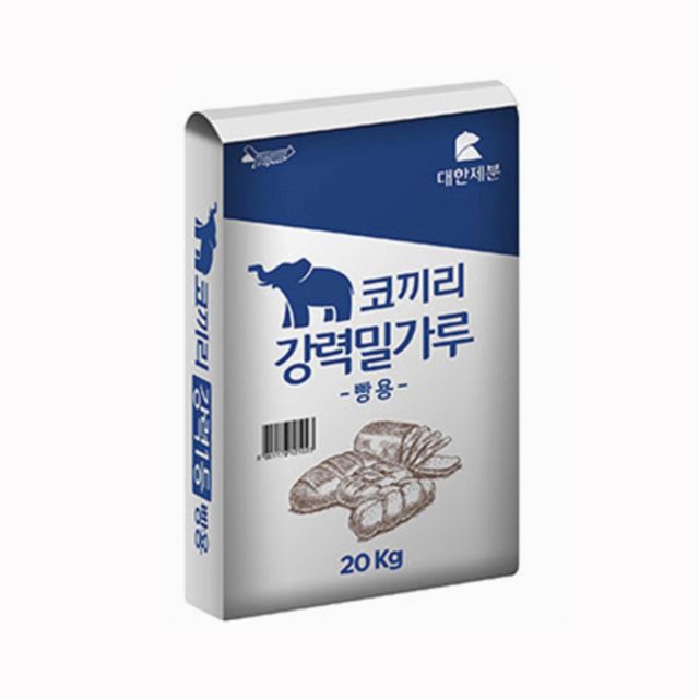 단품배송 대한제분 코끼리 제빵용 강력 밀가루 20키로