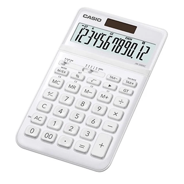 카시오 JW-200SC TW 화이트 12자리 일반 계산기