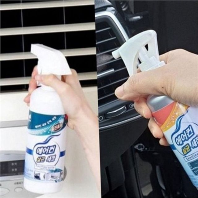 에어컨 탈취제 차량용 에어컨 탈취제 살균제 스프레이 차량용 클리너 실내 냉각핀 송풍구 세정제 조화기