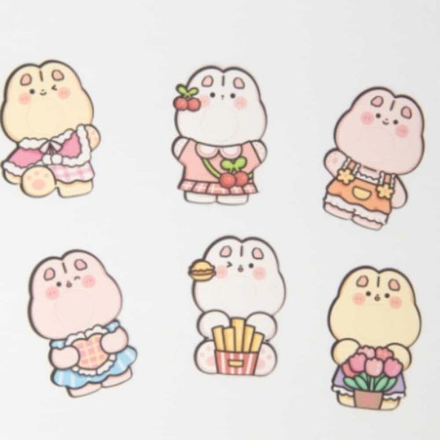 캔디페이퍼 토끼 6P 포장택 사탕포장 할로윈캔디페이