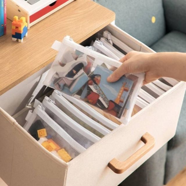 A5 메쉬파우치, 화장품 메이크업 파우치 소품 정리
