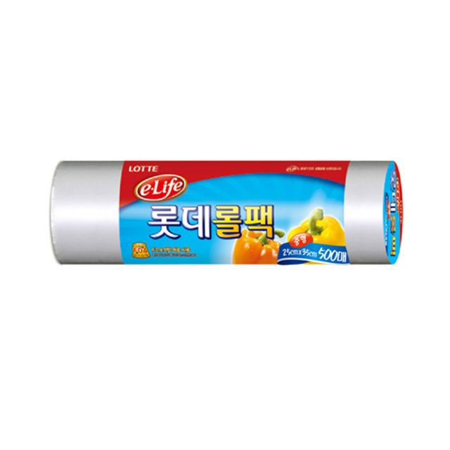 혜명몰 롯데롤백25x35x500매 냉동비닐 식품비닐 비닐 생선비닐 식품포장비닐