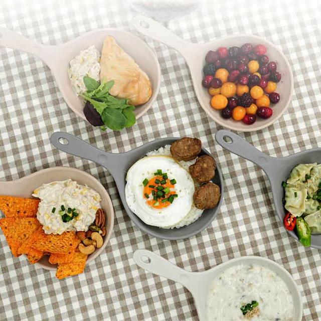 손잡이형 파스텔 음식용기 앞접시 플레이팅 접시 추천