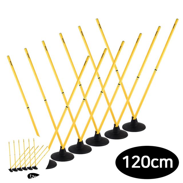 실내축구연습 풋살트레이닝 축구용품 드리블 훈련 세트 120cm 분리형 60cm x 2개입 유소년용