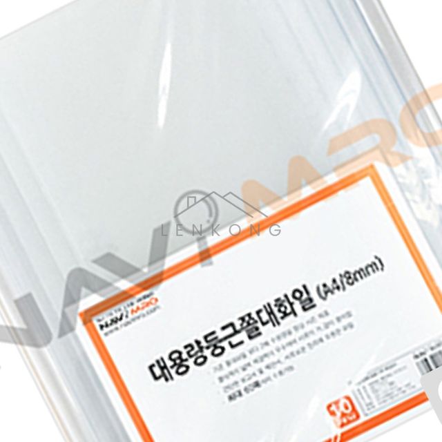 투명홀더 파일철 대용량둥근쫄대화일 A4/8mm NM F165HC/1BOX 400EA
