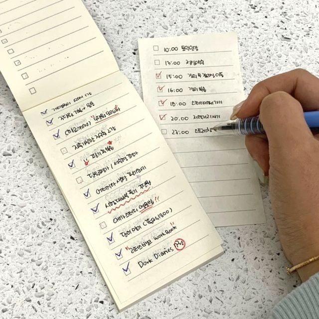 수첩 미니수첩 투두리스트 메모장 크라프트