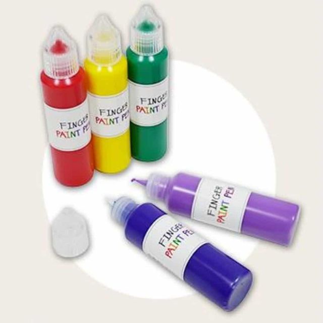 핑거 페인트펜 50ml (보라) 아기물감 아기미술놀이 유아물감놀이