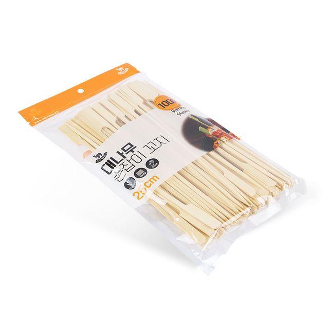 대나무꼬지 손잡이 핫바 닭 꼬지 꼬치 구이 25cm 100P