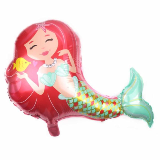 인어공주 핑크 헬륨 풍선 파티데코 풍선장식