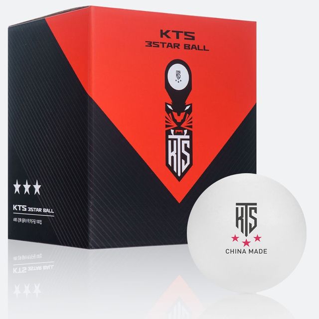 티마운트 탁구공 KTS 3성 화이트 100개입 탁구 스포츠 탁구용품