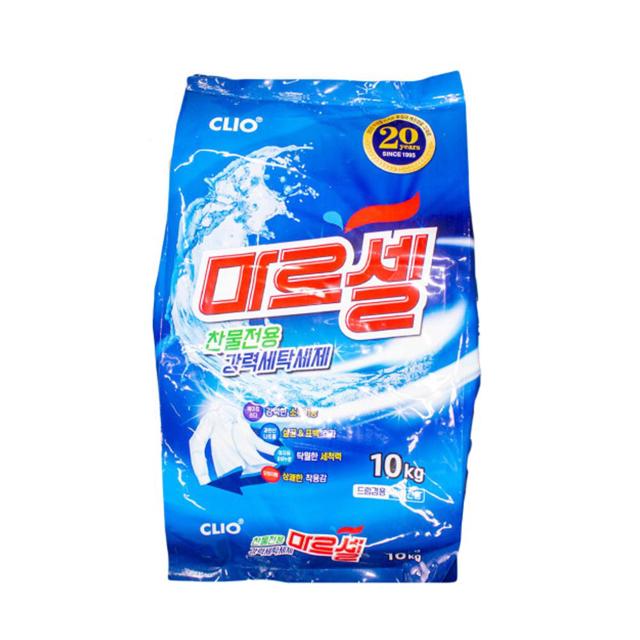 찬물전용 강력 세탁 세제 10kg -드럼겸용 마르셀