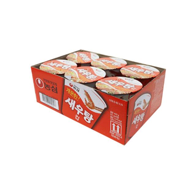 농심 새우탕컵면67gX6개입(1박스)