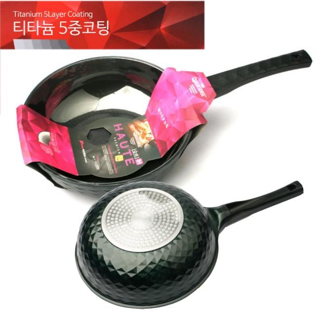 퀸센스 티타늄 튀김팬 30cm 궁중팬 - 인덕션 겸용 웍 HI
