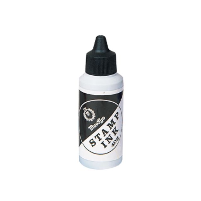 스탬프 잉크 흑 55ml 도장 사무용 프린트 잉크