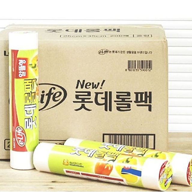 롯데 알뜰형 롤팩 30x40cm 200매 30개입 비닐롤팩