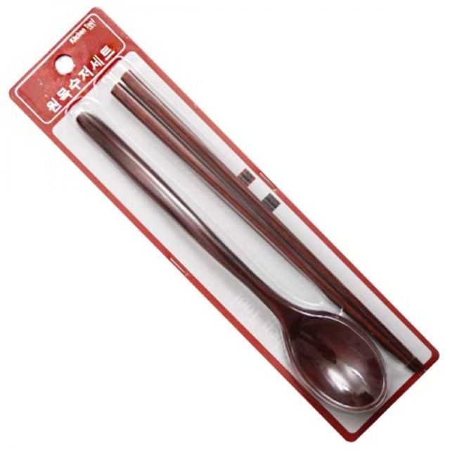 원목 옻칠 수저세트 1P, 고급 나무 수저
