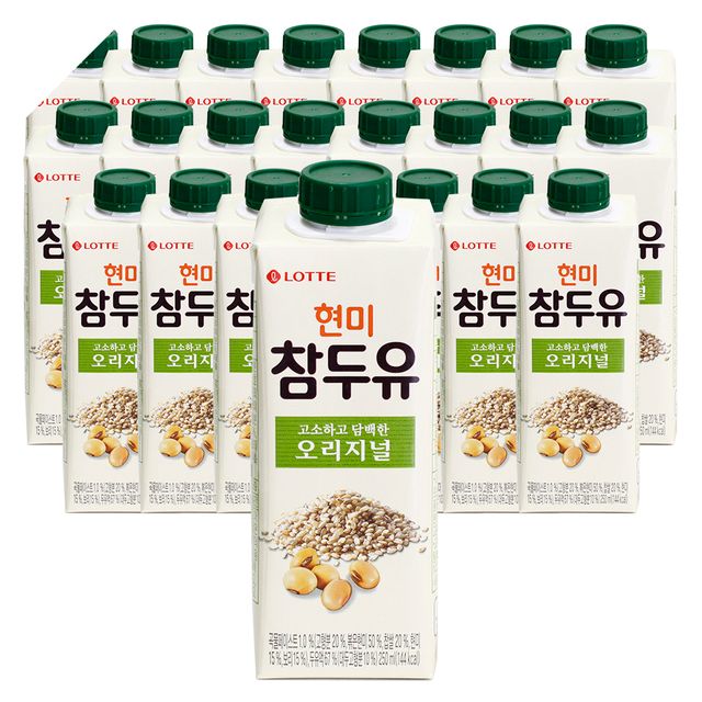 롯데 현미참두유 오리지널 245ml X 24개입