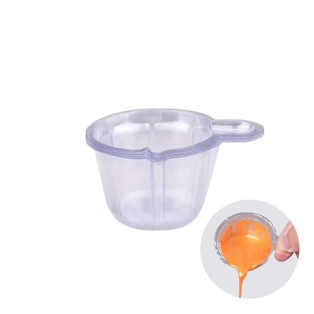 혜명몰 손잡이 믹싱컵 40ml 레진 공예 컬러 분리컵 소형 계량컵 10p 레진몰드 공예도구 양초공예 레진공예