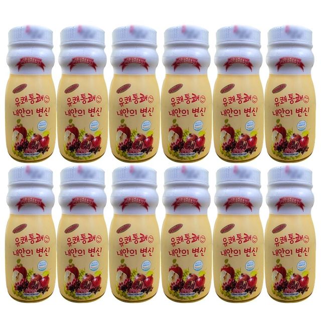 유쾌통쾌 내안의변신 음료 요구르트맛 장건강 차전자피 배변 12병 100ml 1박스
