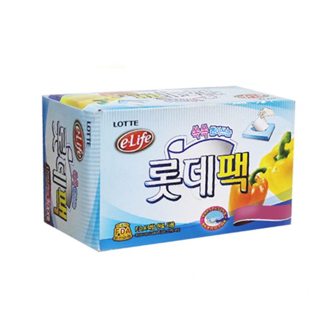 혜명몰 롯데팩17x25x100매 비닐위생팩 음식보관팩 주방비닐팩 냉동보관팩 냉동팩
