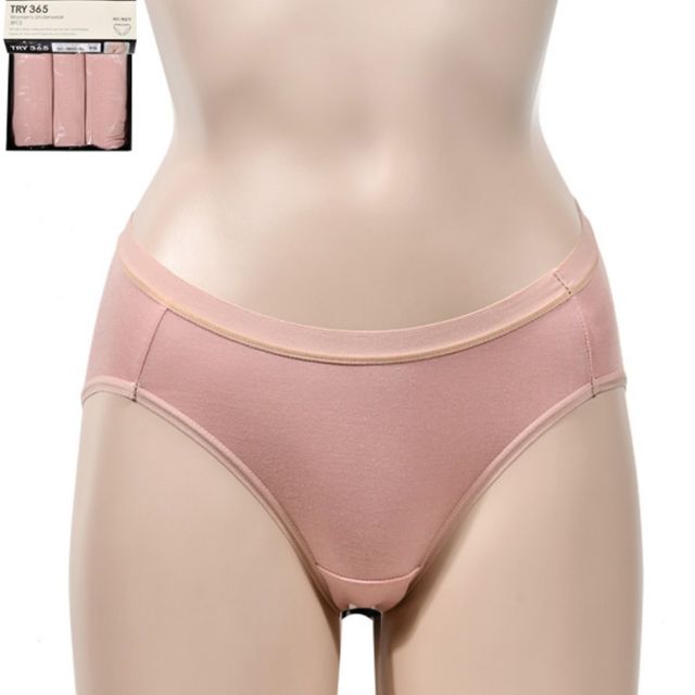 여성레이스팬티 레이스팬티 미디 삼각팬티 3매입