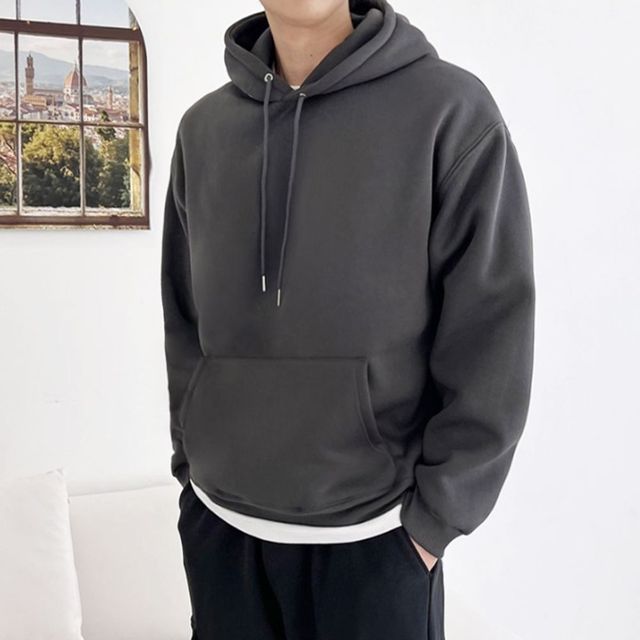 포켓 남자 긴팔 후드티 남성 오버핏 상의 기모 티셔츠 여성긴팔티셔츠 여성상의 여자후드티