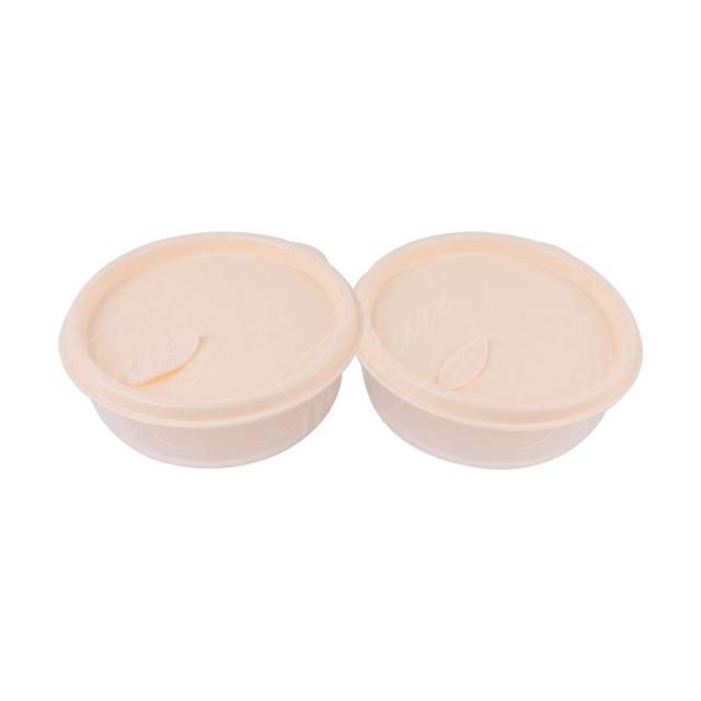 실리만 냉동용기 크림베이지 370ml 2P - 전자레인지 밥용기