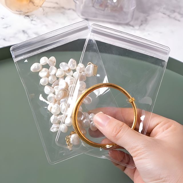 PVC 투명 액세서리 보관팩 20P 휴대용 주얼리케이스
