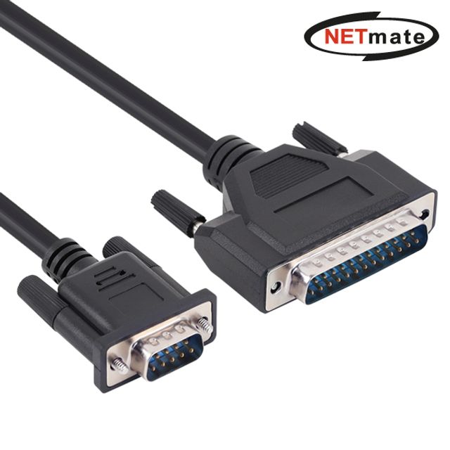 (Netmate) 시리얼 RS232 9핀 25핀 통신 케이블 1.8M